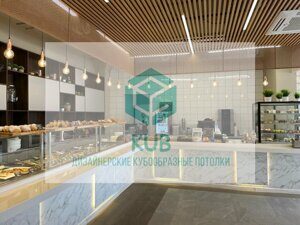 КУБ рейка LOW 39х30х39 шаг 30мм. цвет дерево