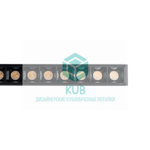 Светильник светодиодный трековый низковольтный 22220-43 12W лицевая сторона кубообразный-потолок.рф